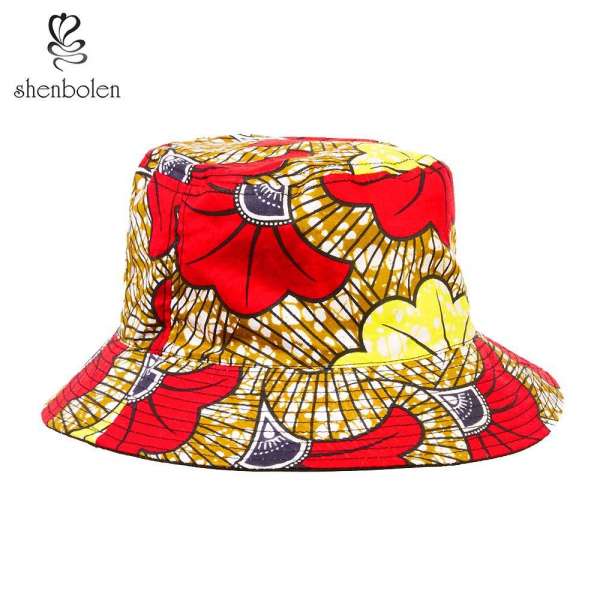 Hot sale wholesale new design Two sides wear african fashion reversible bucket